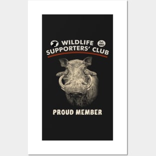 Warthog Boar Close-up for Wildlife Supporters Posters and Art